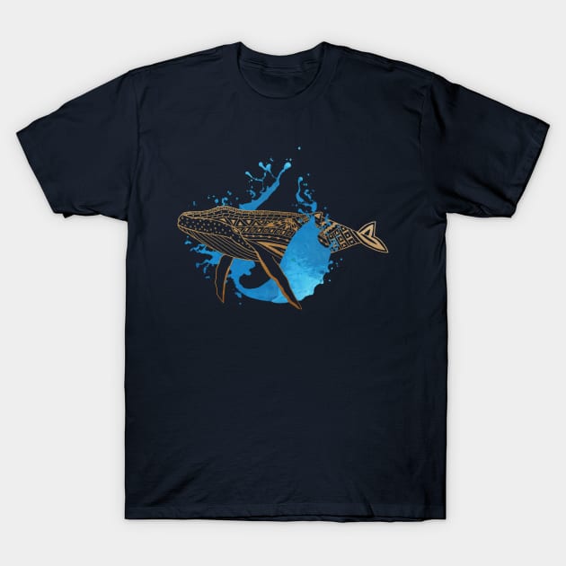 Whale Splash T-Shirt by samantha_t